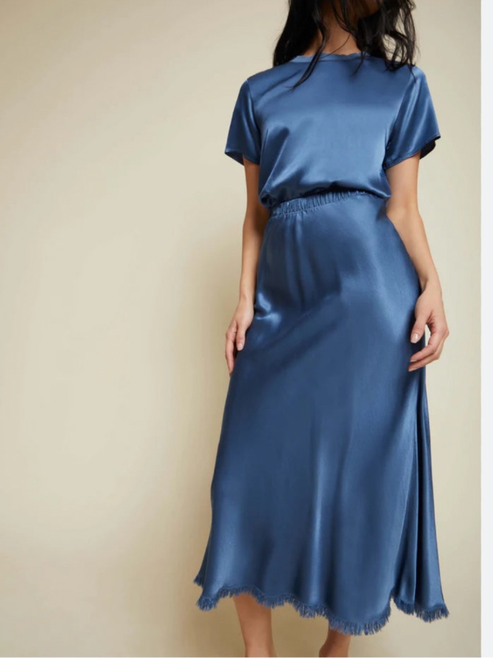 Nation Mabel Bias Skirt Atlantic